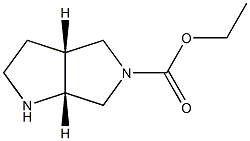 Ethyl (1R,5R)-3,6-Diazabicyclo[3.3.0]octane-3-carboxylate Structure