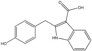 1H-Indole-3-carboxylic  acid,  2-[(4-hydroxyphenyl)methyl]- 구조식 이미지