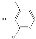 2-Chloro-3-hydroxy-4-methylpyridine 구조식 이미지