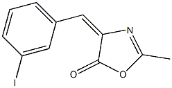 4-(3-iodobenzylidene)-2-methyl-1,3-oxazol-5(4H)-one 구조식 이미지