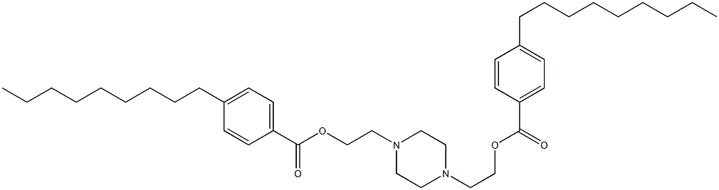 2-(4-{2-[(4-nonylbenzoyl)oxy]ethyl}-1-piperazinyl)ethyl 4-nonylbenzoate Structure