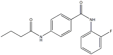 4-(butyrylamino)-N-(2-fluorophenyl)benzamide Structure