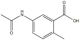 5-(acetylamino)-2-methylbenzoic acid Structure