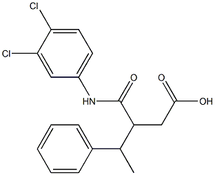 3-[(3,4-dichloroanilino)carbonyl]-4-phenylpentanoic acid 구조식 이미지