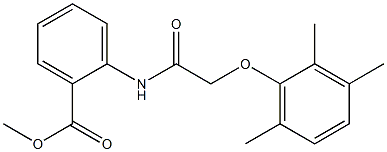 methyl 2-{[(2,3,6-trimethylphenoxy)acetyl]amino}benzoate 구조식 이미지