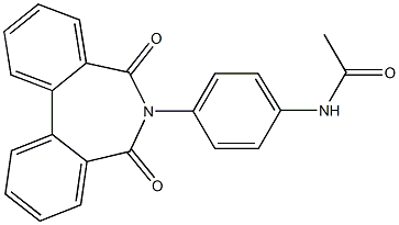 N-[4-(5,7-dioxo-5,7-dihydro-6H-dibenzo[c,e]azepin-6-yl)phenyl]acetamide Structure