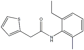 N-(2-ethyl-6-methylphenyl)-2-(2-thienyl)acetamide 구조식 이미지