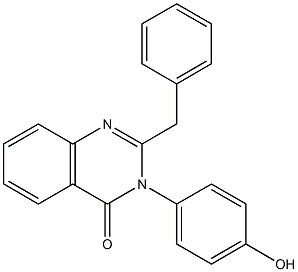 2-benzyl-3-(4-hydroxyphenyl)-4(3H)-quinazolinone 구조식 이미지