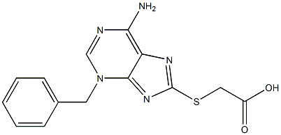 [(6-amino-3-benzyl-3H-purin-8-yl)sulfanyl]acetic acid Structure