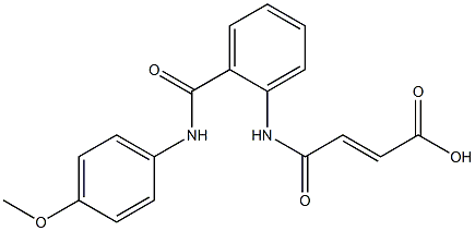 4-{2-[(4-methoxyanilino)carbonyl]anilino}-4-oxo-2-butenoic acid 구조식 이미지