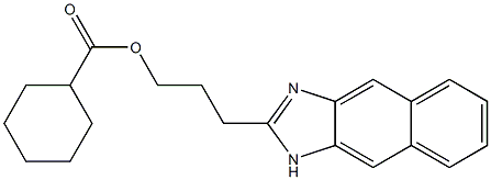 3-(1H-naphtho[2,3-d]imidazol-2-yl)propyl cyclohexanecarboxylate 구조식 이미지