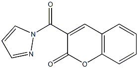 3-(1H-pyrazol-1-ylcarbonyl)-2H-chromen-2-one Structure