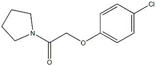 1-[(4-chlorophenoxy)acetyl]pyrrolidine 구조식 이미지