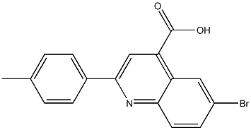 6-bromo-2-(4-methylphenyl)-4-quinolinecarboxylic acid Structure