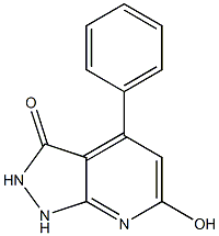 6-hydroxy-4-phenyl-1,2-dihydro-3H-pyrazolo[3,4-b]pyridin-3-one Structure