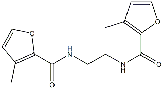 3-methyl-N-{2-[(3-methyl-2-furoyl)amino]ethyl}-2-furamide Structure