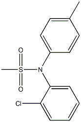 (2-chlorophenyl)-N-(4-methylphenyl)methanesulfonamide 구조식 이미지