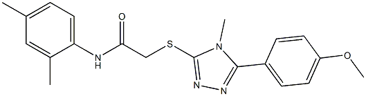 N-(2,4-dimethylphenyl)-2-{[5-(4-methoxyphenyl)-4-methyl-4H-1,2,4-triazol-3-yl]sulfanyl}acetamide Structure