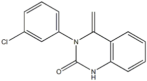 3-(3-chlorophenyl)-4-methylene-3,4-dihydro-2(1H)-quinazolinone 구조식 이미지