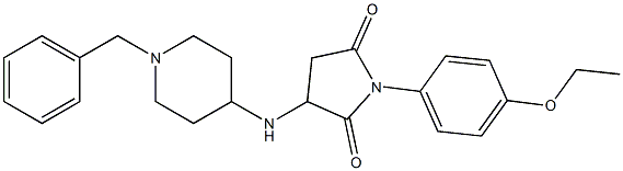 3-[(1-benzyl-4-piperidinyl)amino]-1-(4-ethoxyphenyl)-2,5-pyrrolidinedione Structure