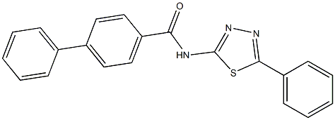 N-(5-phenyl-1,3,4-thiadiazol-2-yl)[1,1'-biphenyl]-4-carboxamide Structure