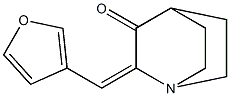 2-(3-furylmethylene)quinuclidin-3-one Structure