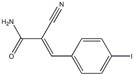 2-cyano-3-(4-iodophenyl)acrylamide Structure