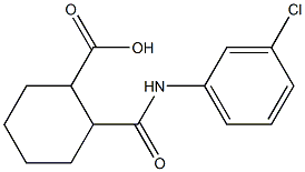 2-[(3-chloroanilino)carbonyl]cyclohexanecarboxylic acid Structure