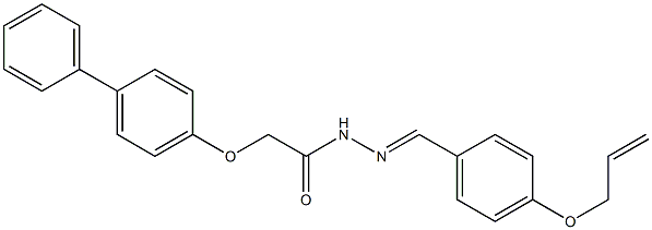 N'-[4-(allyloxy)benzylidene]-2-([1,1'-biphenyl]-4-yloxy)acetohydrazide Structure