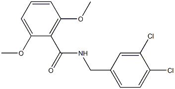 N-(3,4-dichlorobenzyl)-2,6-dimethoxybenzamide 구조식 이미지