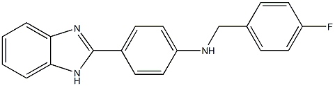 4-(1H-benzimidazol-2-yl)-N-(4-fluorobenzyl)aniline 구조식 이미지