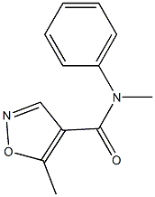 N,5-dimethyl-N-phenyl-4-isoxazolecarboxamide Structure