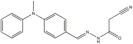 2-cyano-N'-[4-(methylanilino)benzylidene]acetohydrazide 구조식 이미지