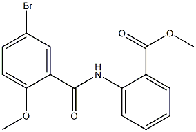 methyl 2-[(5-bromo-2-methoxybenzoyl)amino]benzoate 구조식 이미지