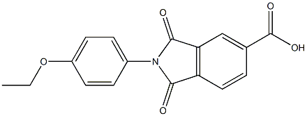 2-(4-ethoxyphenyl)-1,3-dioxo-5-isoindolinecarboxylic acid 구조식 이미지