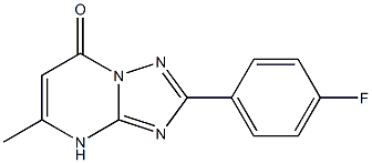 2-(4-fluorophenyl)-5-methyl[1,2,4]triazolo[1,5-a]pyrimidin-7(4H)-one 구조식 이미지