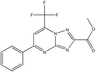 methyl 5-phenyl-7-(trifluoromethyl)[1,2,4]triazolo[1,5-a]pyrimidine-2-carboxylate 구조식 이미지