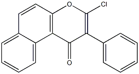 3-chloro-2-phenyl-1H-benzo[f]chromen-1-one Structure