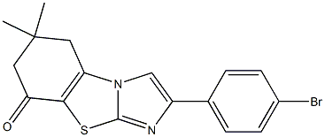 2-(4-bromophenyl)-6,6-dimethyl-6,7-dihydroimidazo[2,1-b][1,3]benzothiazol-8(5H)-one Structure