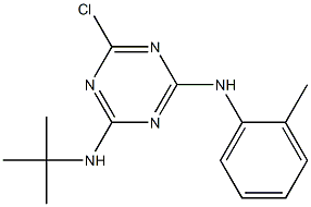 N-(tert-butyl)-N-[4-chloro-6-(2-toluidino)-1,3,5-triazin-2-yl]amine Structure