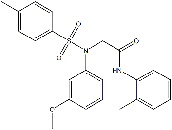 2-{3-methoxy[(4-methylphenyl)sulfonyl]anilino}-N-(2-methylphenyl)acetamide Structure