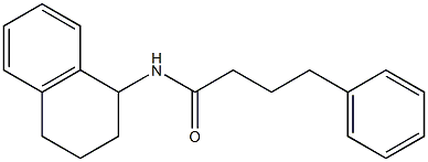 4-phenyl-N-(1,2,3,4-tetrahydro-1-naphthalenyl)butanamide 구조식 이미지