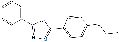 2-[4-(ethyloxy)phenyl]-5-phenyl-1,3,4-oxadiazole 구조식 이미지