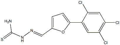 5-(2,4,5-trichlorophenyl)-2-furaldehyde thiosemicarbazone Structure