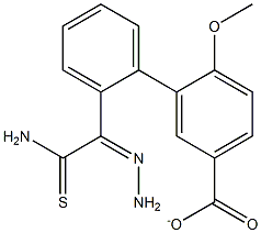 3-[2-(aminocarbothioyl)carbohydrazonoyl]phenyl 4-methoxybenzoate Structure