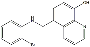 5-[(2-bromoanilino)methyl]-8-quinolinol Structure