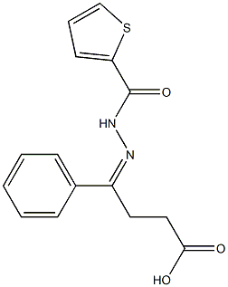 4-phenyl-4-[(2-thienylcarbonyl)hydrazono]butanoic acid 구조식 이미지