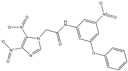 2-{4,5-bisnitro-1H-imidazol-1-yl}-N-{3-nitro-5-phenoxyphenyl}acetamide Structure