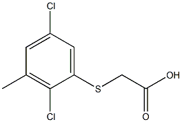 [(2,5-dichloro-3-methylphenyl)sulfanyl]acetic acid 구조식 이미지