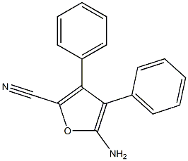 5-amino-3,4-diphenyl-2-furonitrile 구조식 이미지